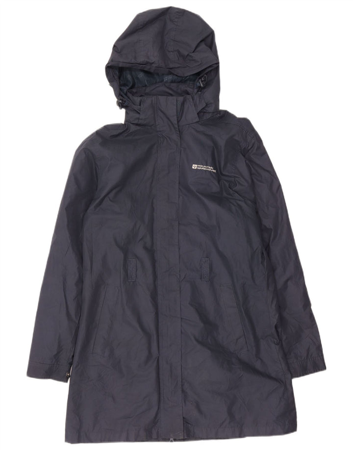 Mountain Warehouse Damen-Regenmantel mit Kapuze, UK 12, Mittelmarineblau, Polyester