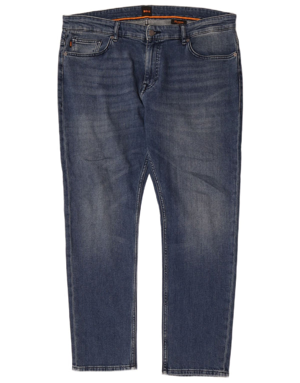 Hugo Boss Herren Delaware Slim Jeans W38 L32 Blaue Baumwolle