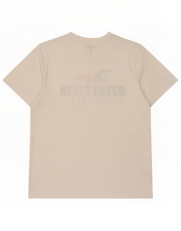 Hollister Herren-T-Shirt mit Grafik, XL, weiße Baumwolle