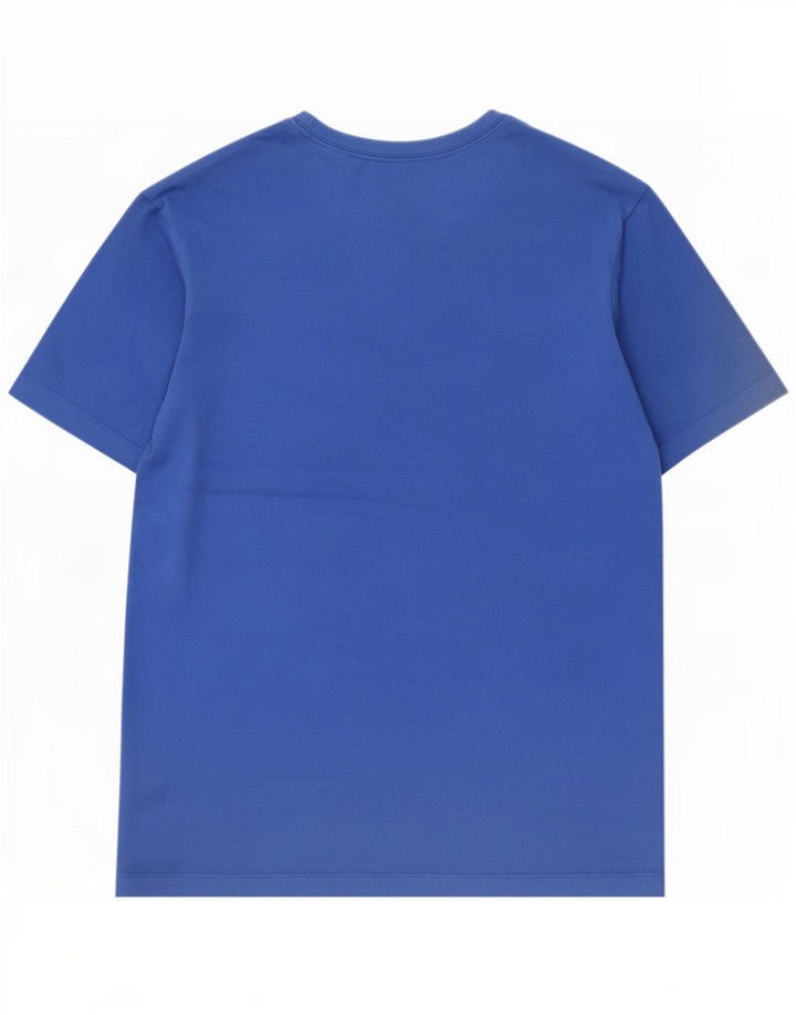 Nike Herren Dri Fit T-Shirt-Oberteil aus mittelblauer Baumwolle