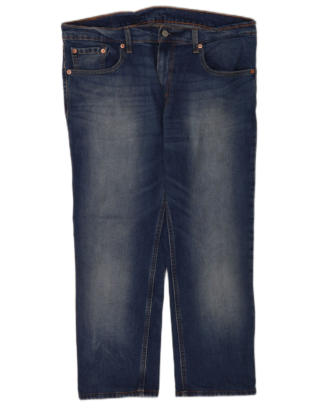 Levi's Herren-Crop-Jeans W36 L24 Blaue Baumwolle