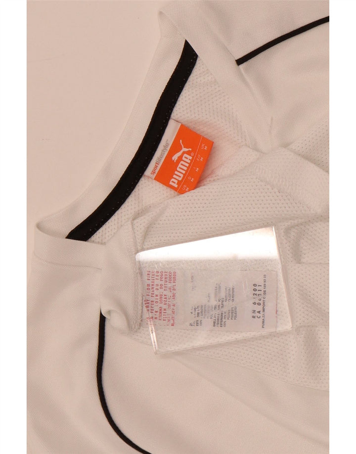 Puma Herren Grafik-T-Shirt-Oberteil Mittelweißes Polyester