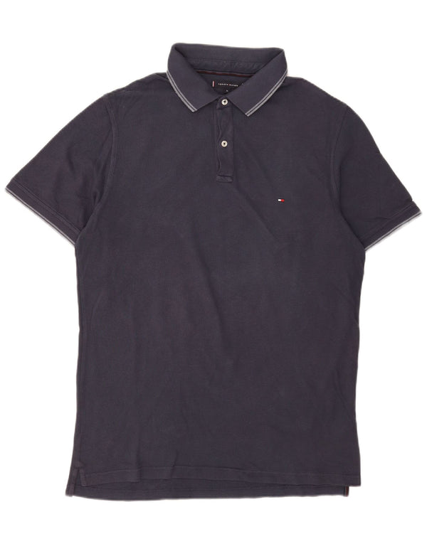 Tommy Hilfiger Herren Slim Fit Poloshirt XL Marineblau Baumwolle