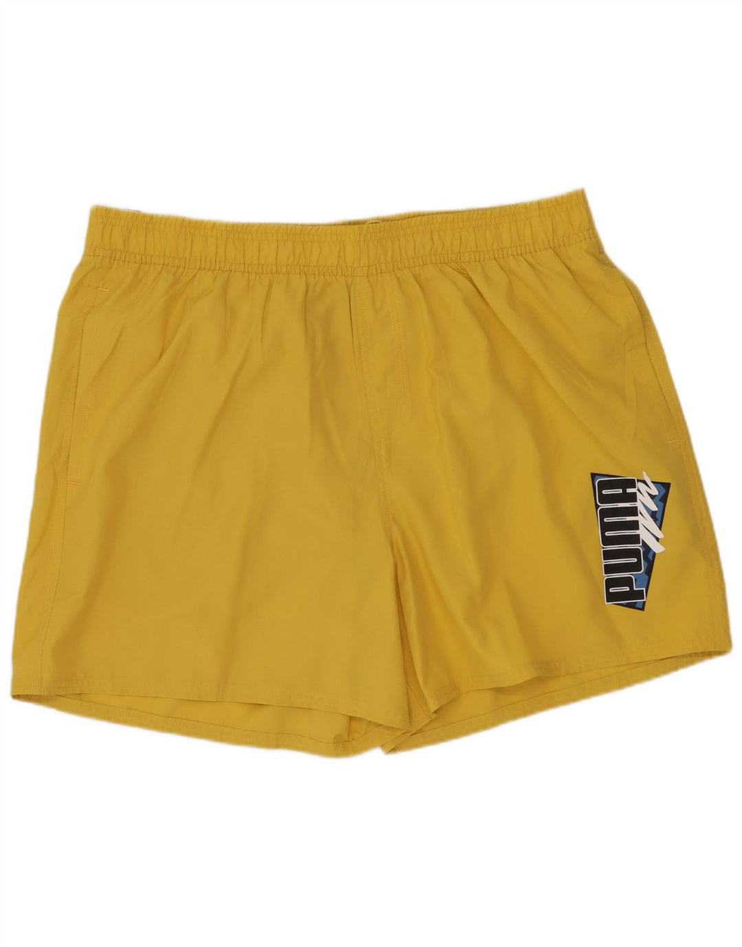 PUMA Herren Graphic Badeshorts XL Gelb Polyester