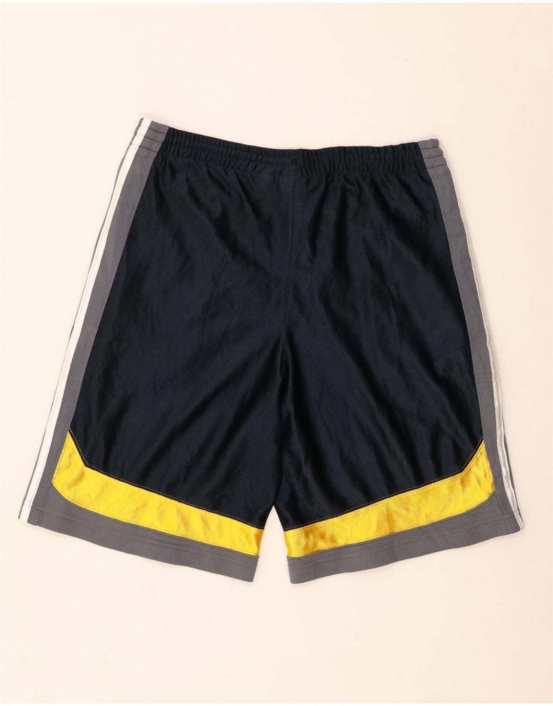 Adidas Sportshorts für Jungen, 15–16 Jahre, blaues Colourblock-Polyester