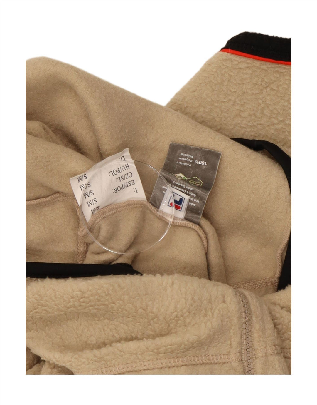 Fila Herren Fleecejacke UK 36 Small Beige Polyester