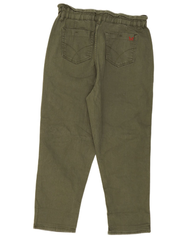 Crew Clothing Damen High Rise Tapered Jeans UK 16 Large W32 L26 Khaki