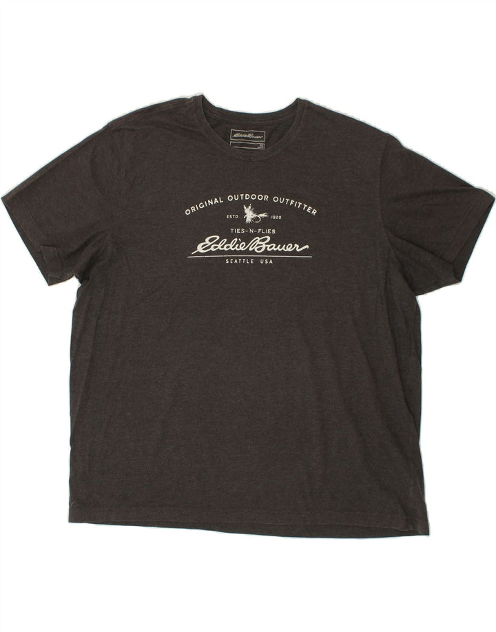 EDDIE BAUER Herren Grafik T-Shirt Top 2XL Grau