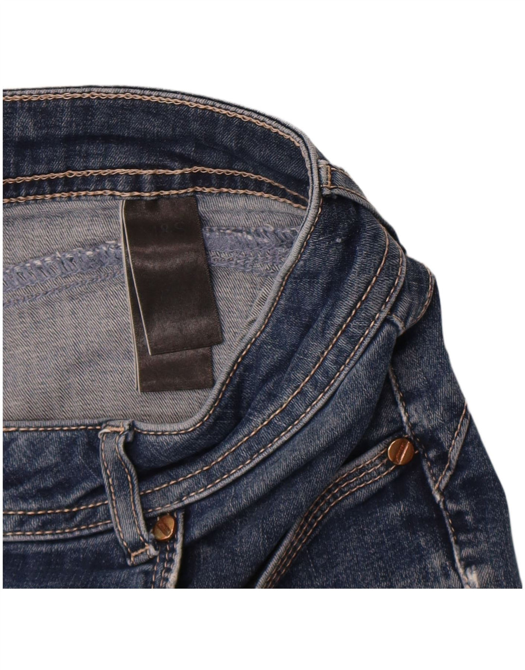 Marks & Spencer Damen Slim Jeans W32 L30 Blaue Baumwolle