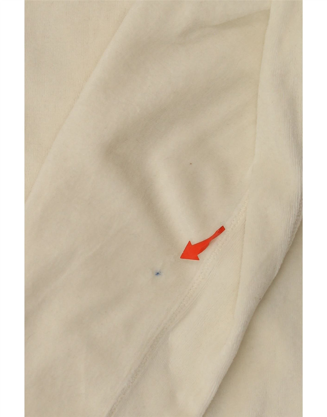 CHAMPION Womens Crop Trainingsanzug Top Jacke UK 10 Small Off White