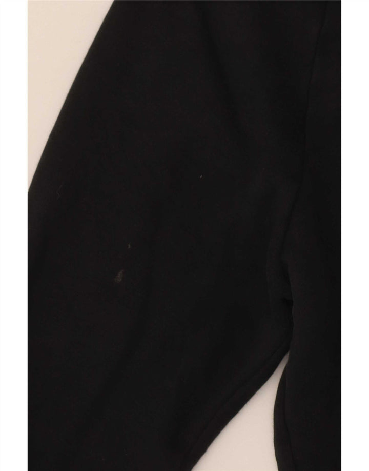 Nike Damen-Sweatshirt-Pullover UK 14 Mittelschwarze Baumwolle