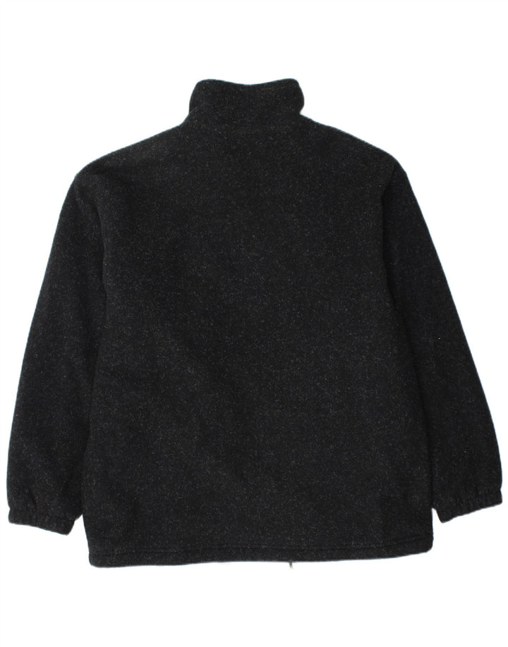 CRANE Herren-Fleecejacke mit lockerer Passform, UK 36, Größe S, schwarz geflecktes Polyester