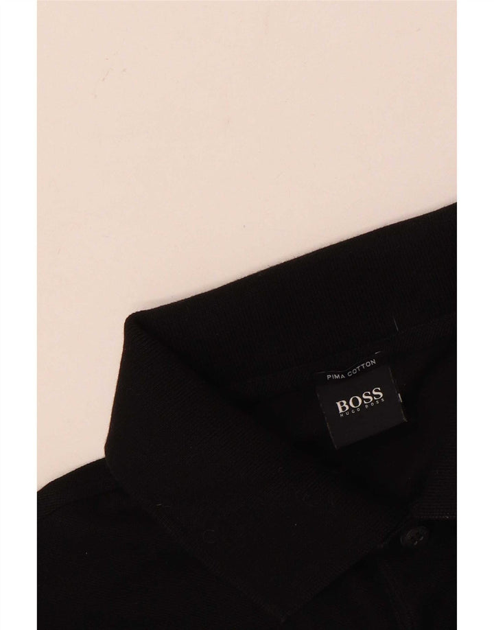 Hugo Boss Herren Poloshirt Mittelschwarze Baumwolle