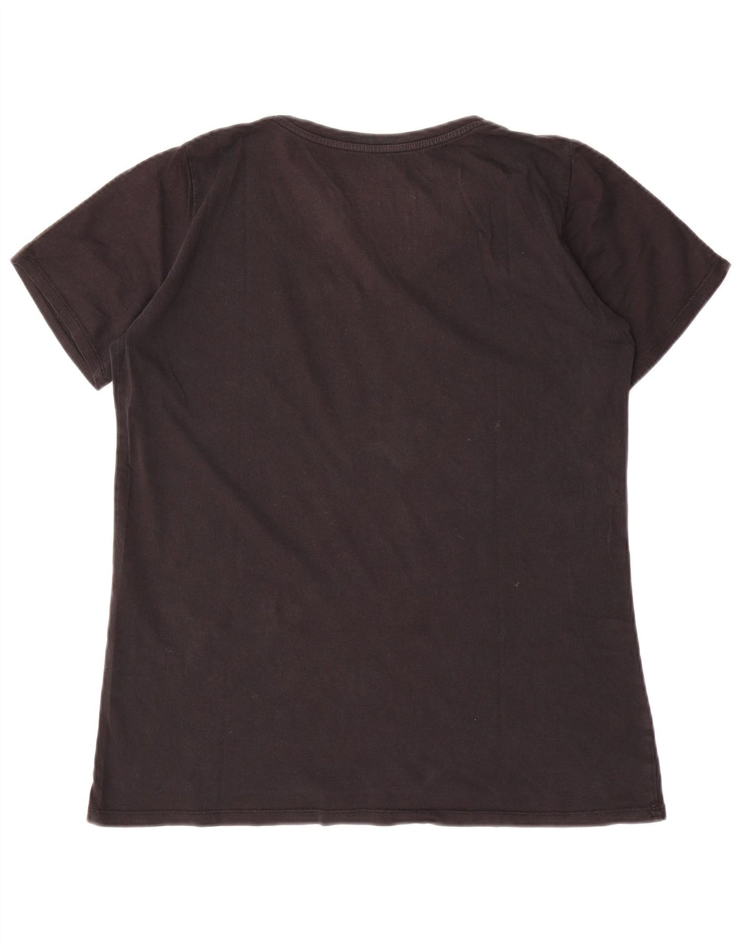 NIKE Damen Athletic Cut Graphic T-Shirt Top UK 18 XL Schwarz Baumwolle