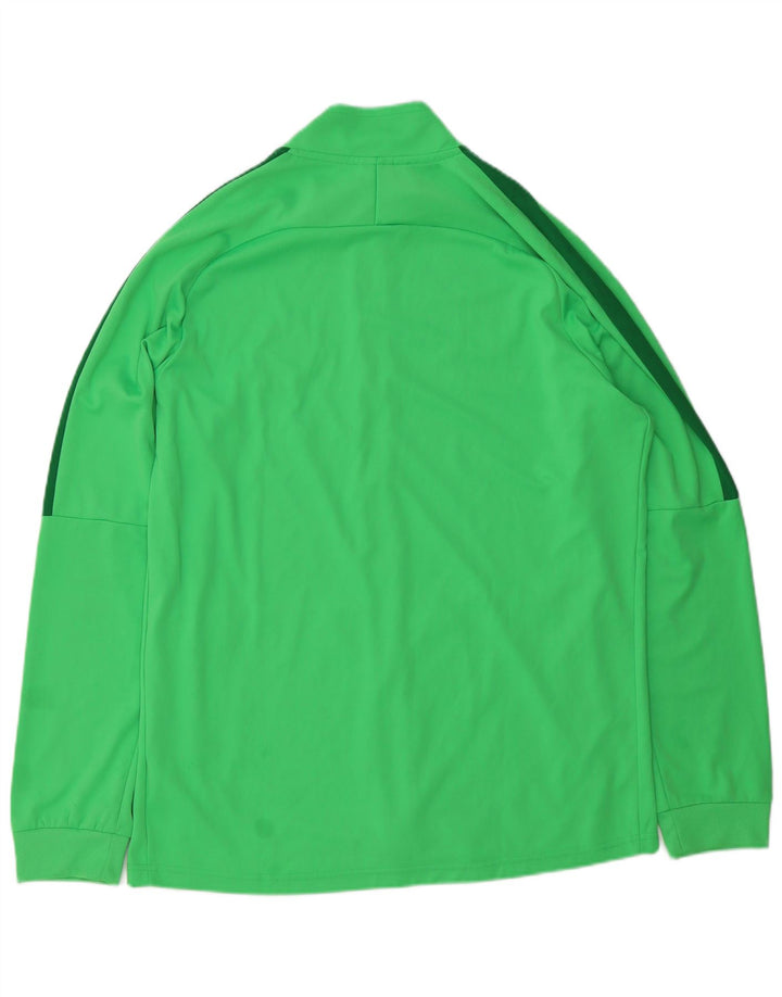 Nike Herren-Trainingsanzugoberteil mit Grafik, XL, grünes Farbblock-Polyester