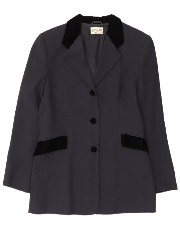 Cartoon Damen-Blazer mit 3 Knöpfen, EU 36, klein, Marineblau, Farbblock