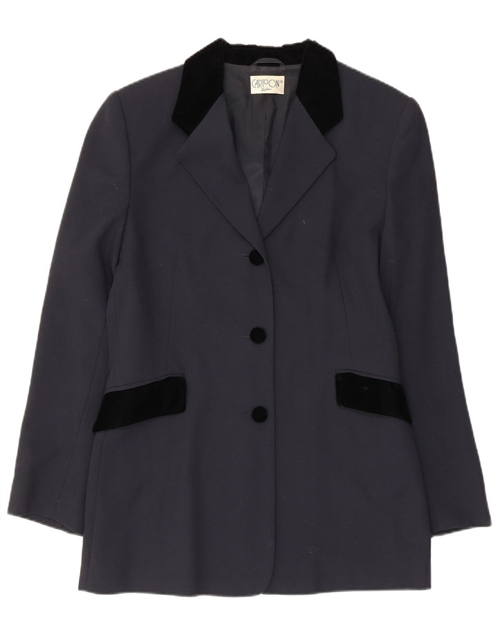 Cartoon Damen-Blazer mit 3 Knöpfen, EU 36, klein, Marineblau, Farbblock