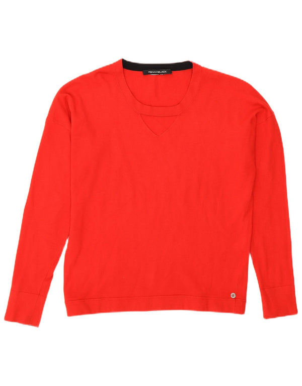 Penny Black Damen-Pullover mit Rundhalsausschnitt, Gr. 12, Mittelrot