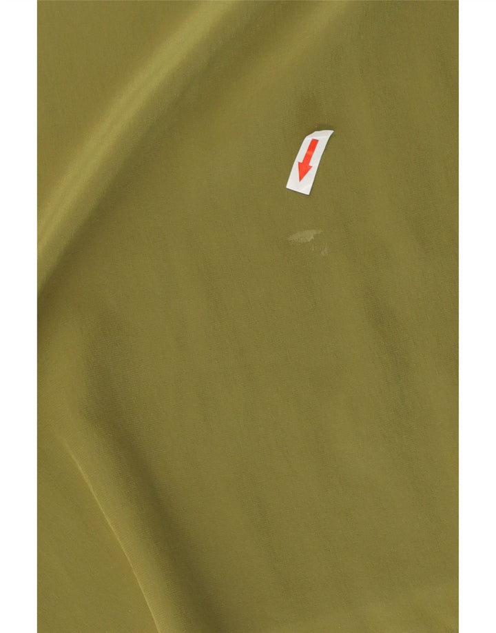 Vintage Damen Ärmelloses Blusentop UK 16 Large Khaki