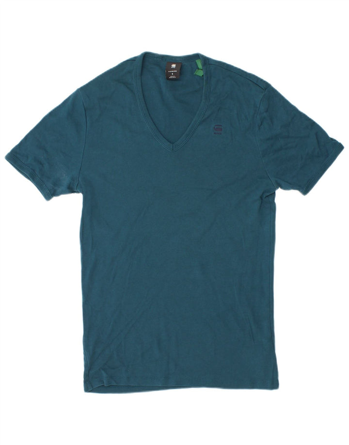 G-Star Herren T-Shirt Top Small Blau Baumwolle