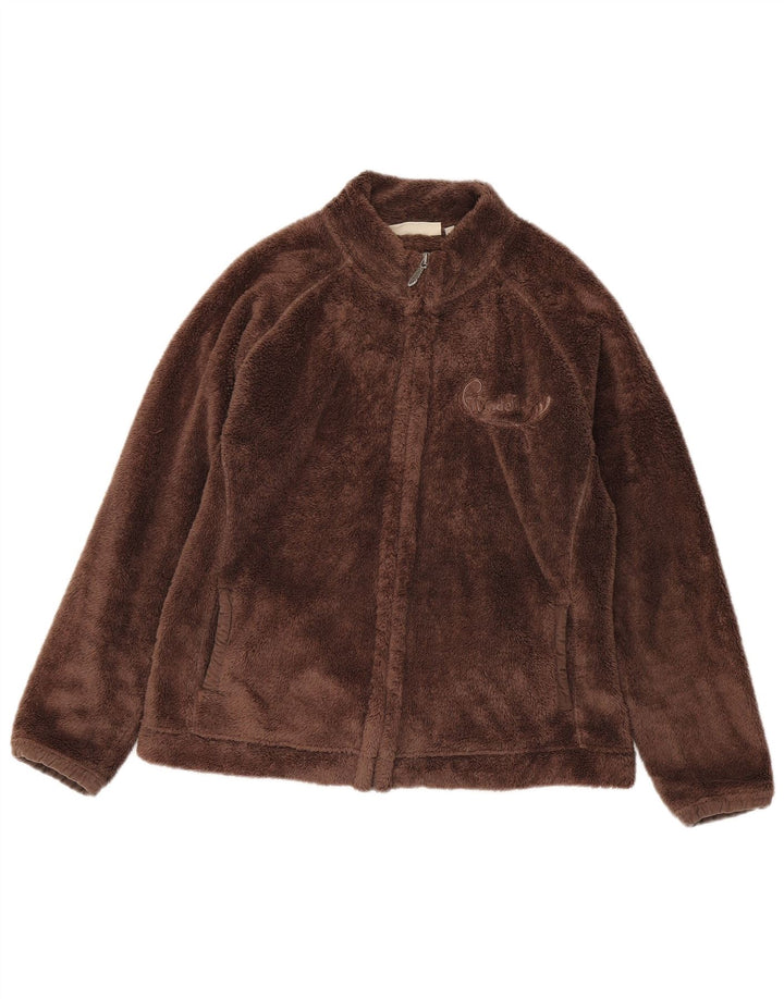 Weird Fish Damen Fleecejacke UK 16 Large Braun Polyester
