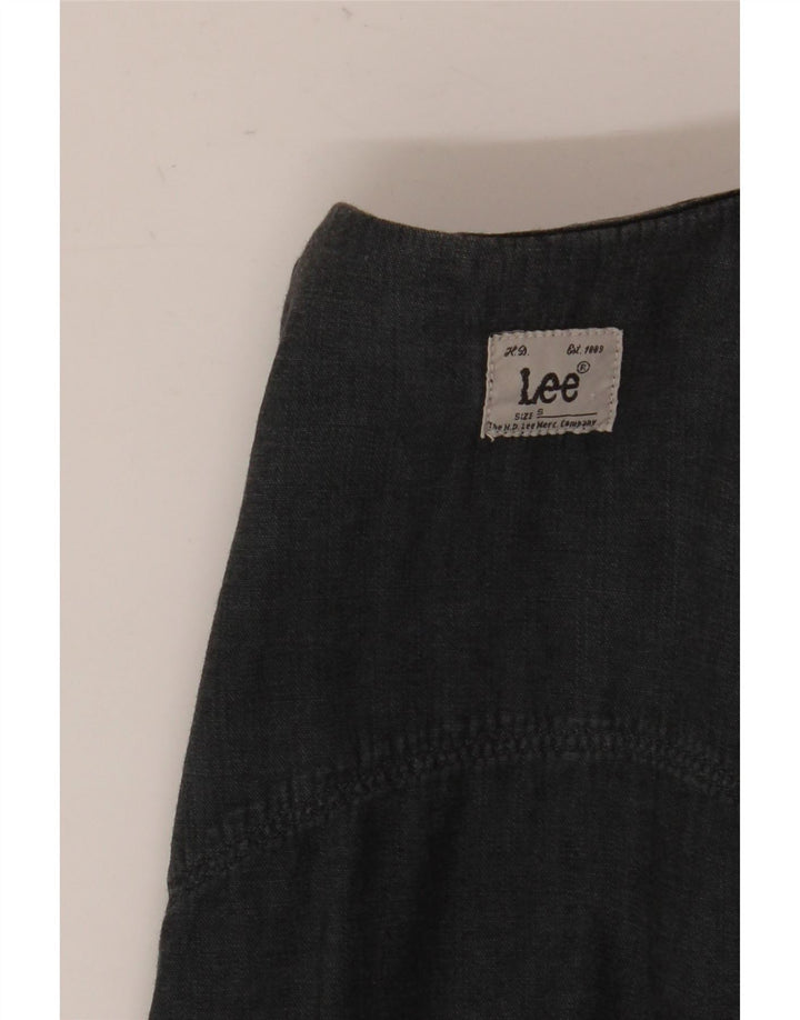 Lee Damen Jeanshemd UK 10 Small Schwarz