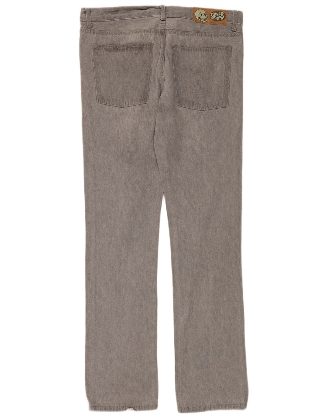 Cheap Monday Herren Straight Jeans W33 L34 Graue Baumwolle