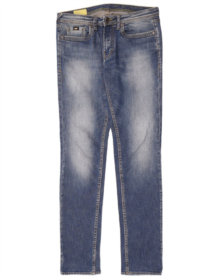 Gas Herren Slim Jeans W33 L34 Blaue Baumwolle