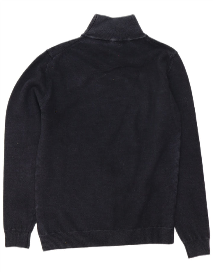 Jacob Cohen Herren-Pullover mit Rollkragen, mittlere marineblaue Wolle