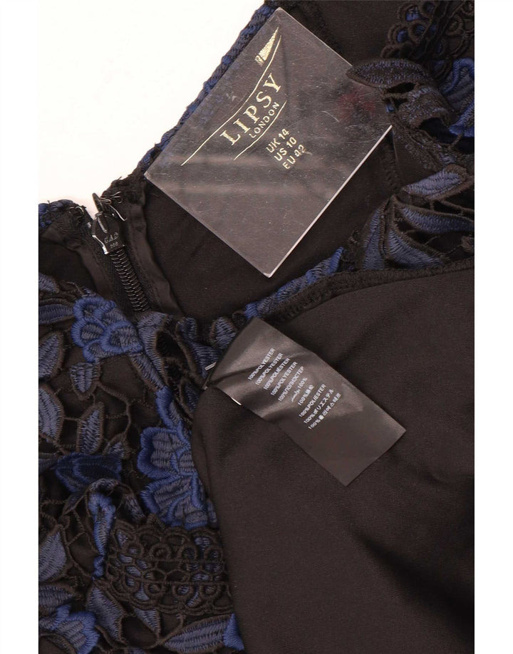 Lipsy A-Linien-Kleid für Damen, Größe 44, Mittel, Marineblau, Blumenmuster, Polyester