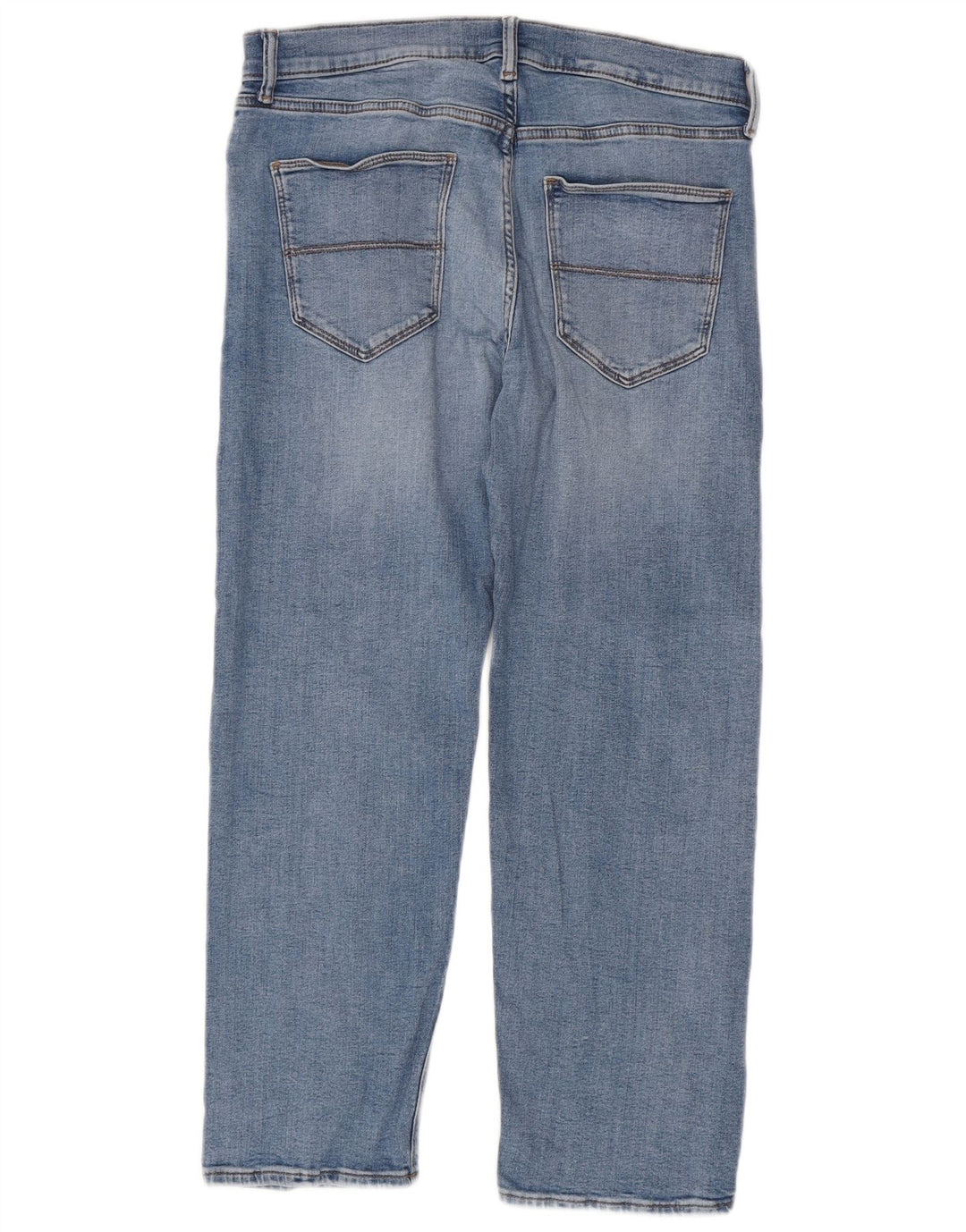 Marks & Spencer Herren Straight Jeans W32 L29 Blaue Baumwolle