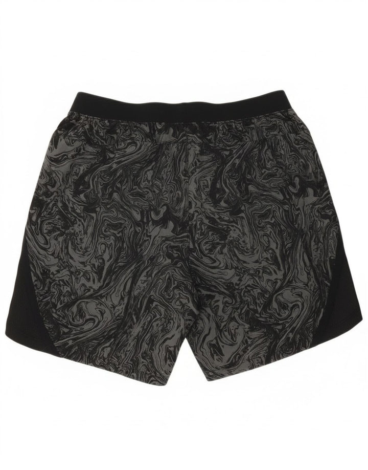 Under Armour Herren-Sportshorts mit abstraktem Muster, Größe L, Schwarz