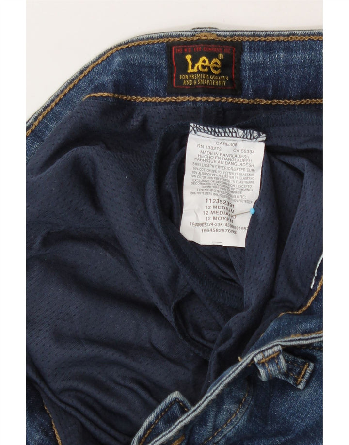 Lee Damen Skort Jeansrock US 12 Large W32 Blau