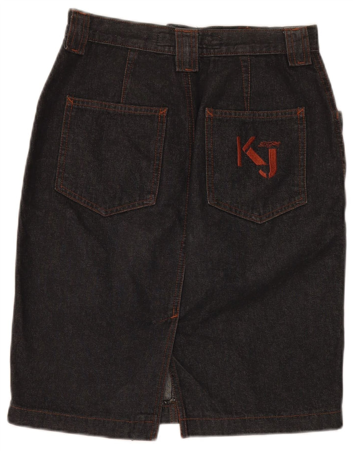 Krizia Damen Jeansrock W36 Große graue Baumwolle