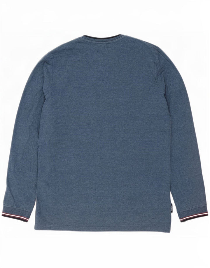 Ben Sherman Jungen-Top, langärmelig, 14–15 Jahre, blaue Baumwolle