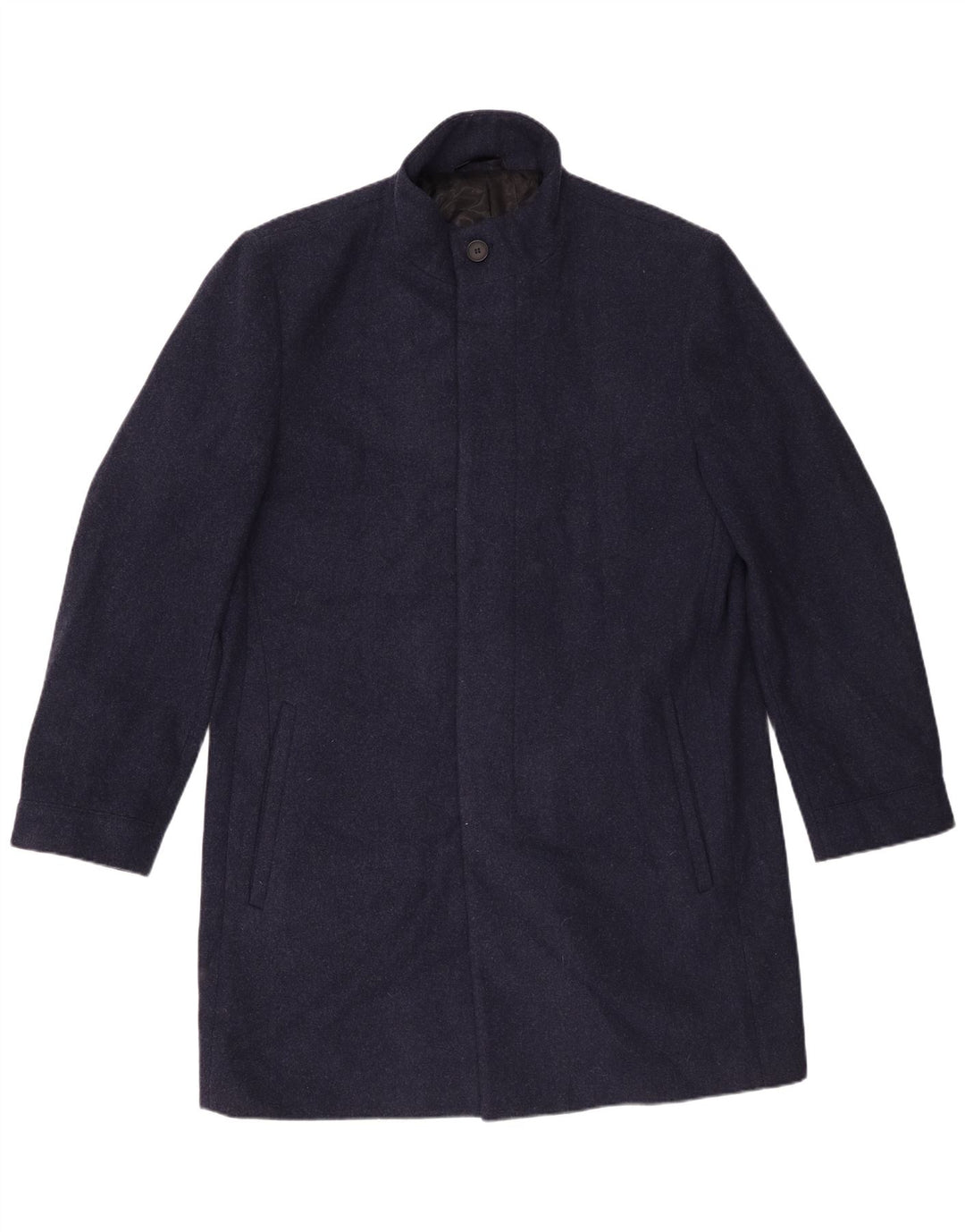 Marks & Spencer Herrenmantel UK 42 XL Marineblaue Wolle