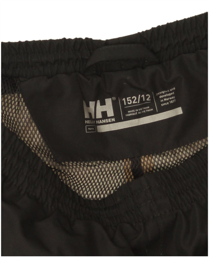Helly Hansen Jungen-Windbreaker-Hose, 11–12 Jahre, schwarzes Polyester