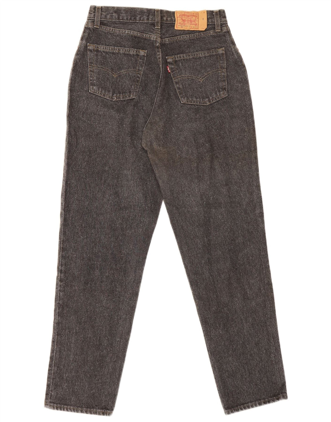Levi's Damen 901 Tapered Jeans W32 L30 Graue Baumwolle