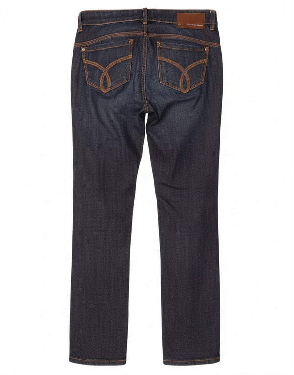 Calvin Klein Damen Slim Jeans W30 L33 Marineblau