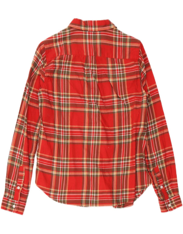 Levi's Damen-Flanellhemd mit klassischer Passform, UK 10, klein, rot kariert, Baumwolle