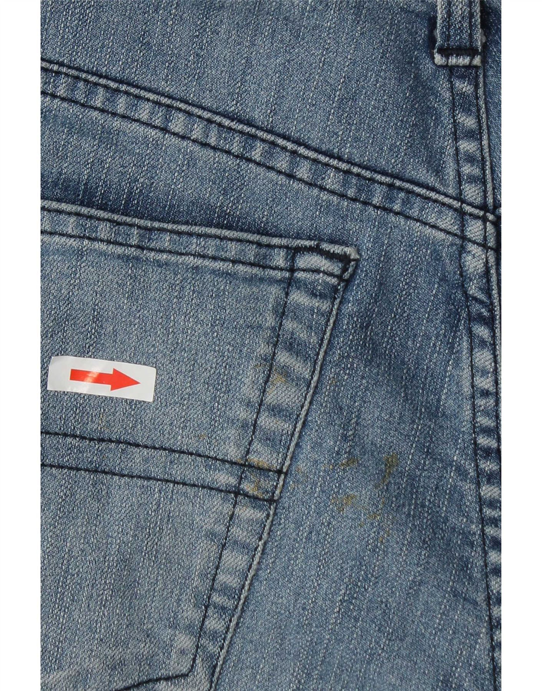 Trussardi Herren Straight Jeans W32 L30 Blaue Baumwolle
