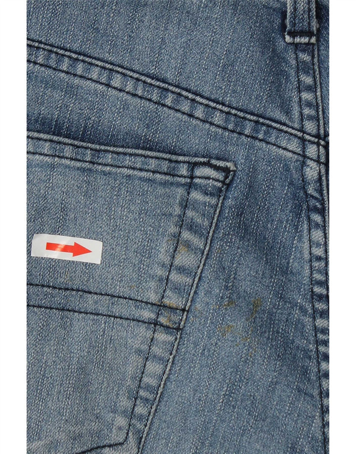 Trussardi Herren Straight Jeans W32 L30 Blaue Baumwolle