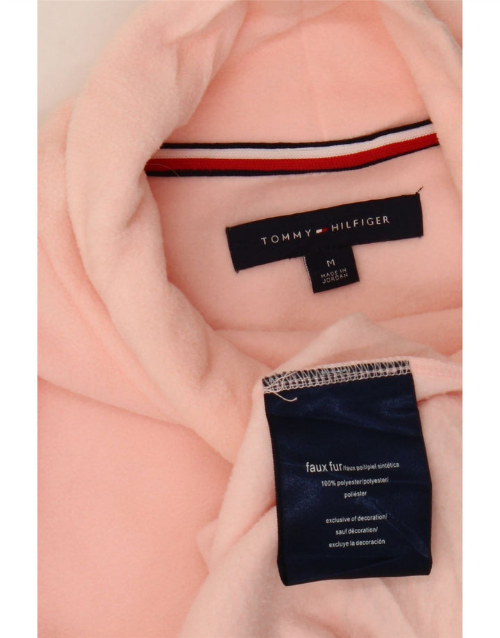 Tommy Hilfiger Damen Fleecepullover UK 14 Mittelrosa Polyester