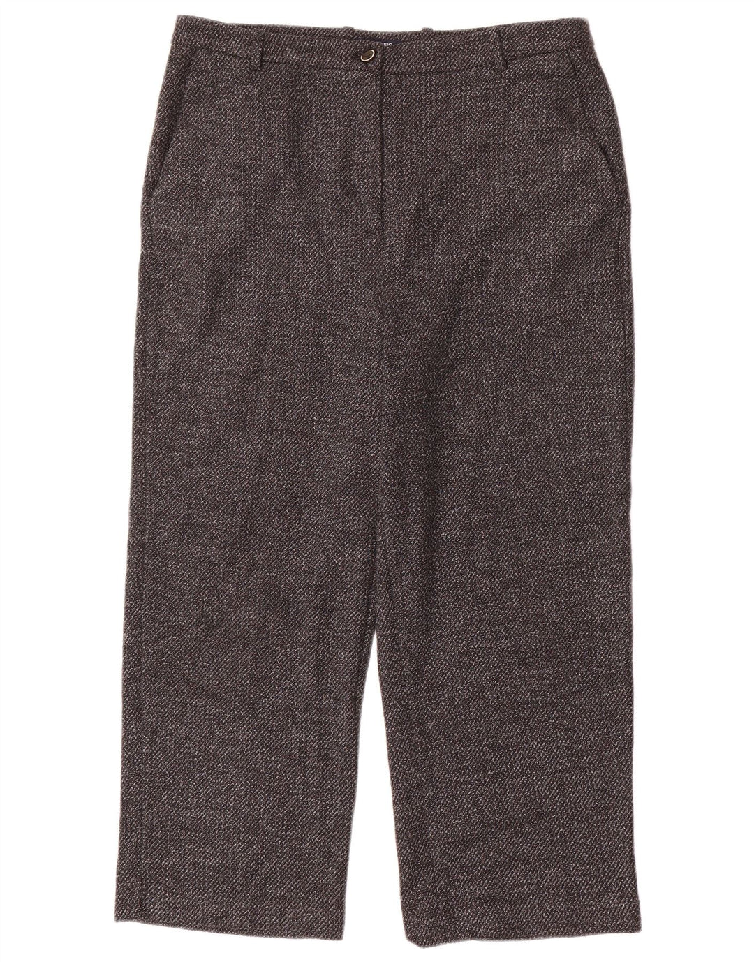 Zara Damen-Hose mit lockerer Passform, EU 40, Mittel W30 L23, Grau, Polyester