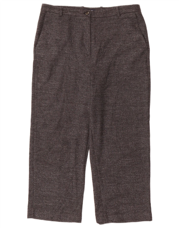 Zara Damen-Hose mit lockerer Passform, EU 40, Mittel W30 L23, Grau, Polyester