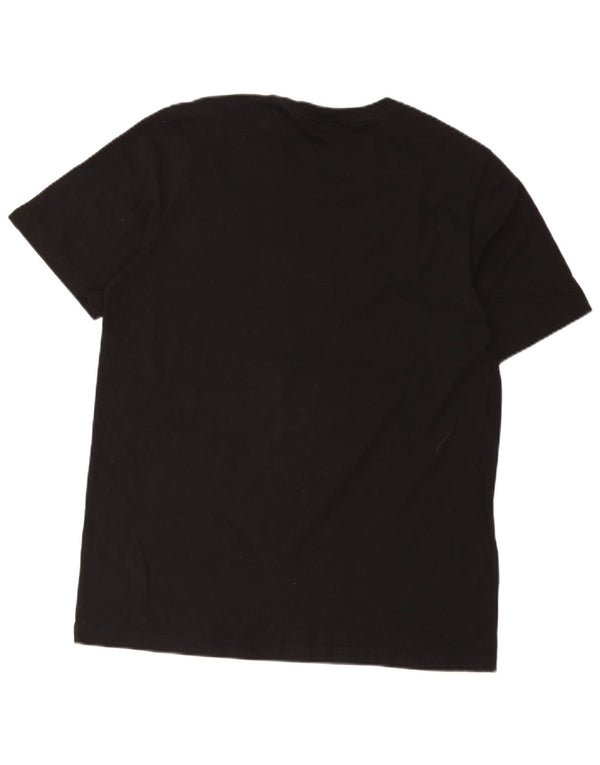 Adidas Herren Grafik T-Shirt Top Large Schwarz Baumwolle