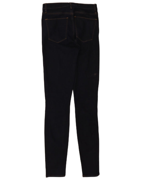 Gap Damen Super High Rise Skinny Jeans W27 L32 Marineblau Baumwolle