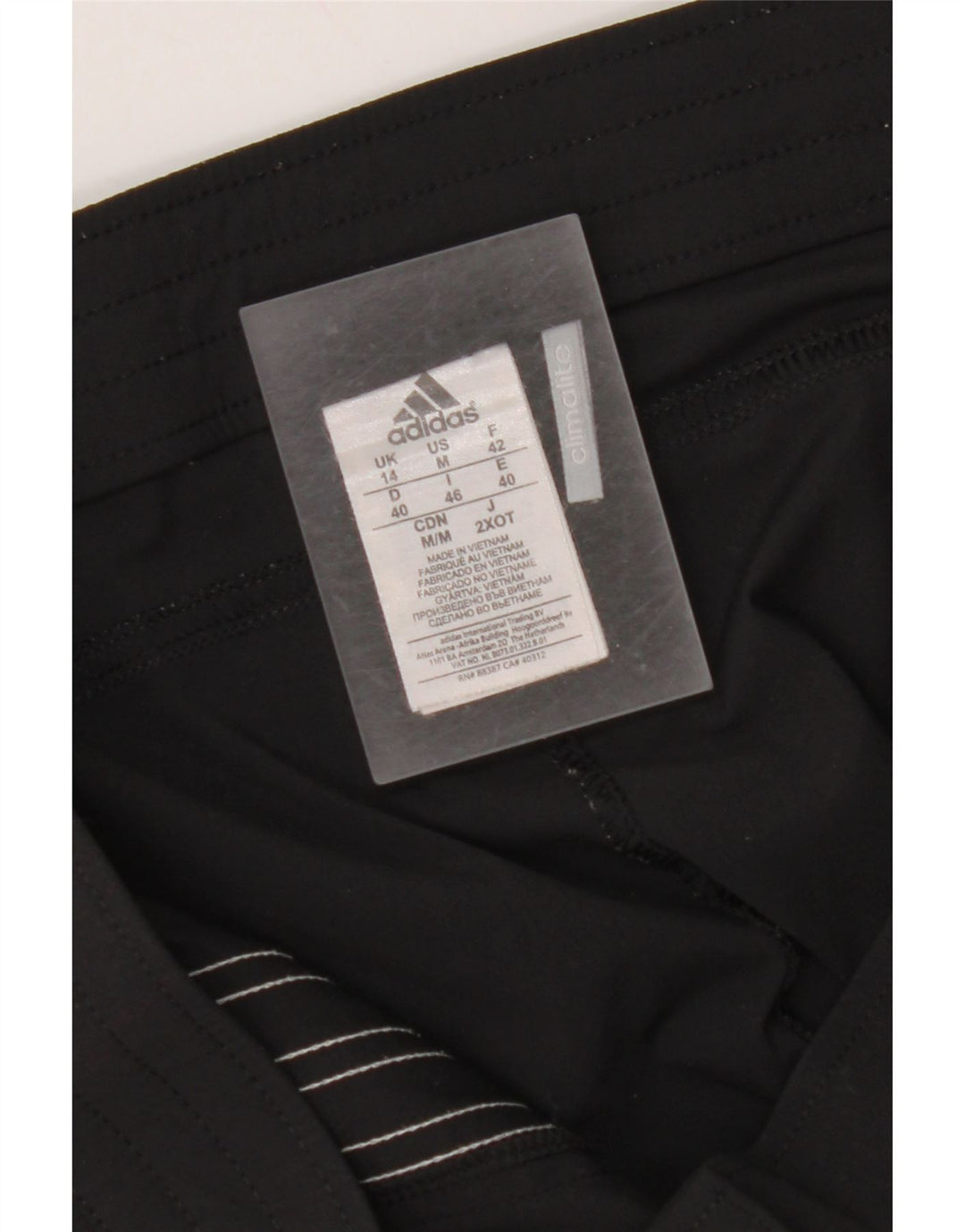 ADIDAS Damen Climalite Bermuda Sport Shorts UK 14 Medium Schwarz Polyamid