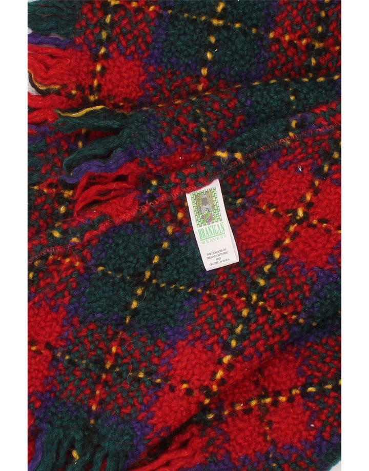 Branigan Damen Strick-Poncho-Schal, Einheitsgröße L31, mehrfarbig kariert