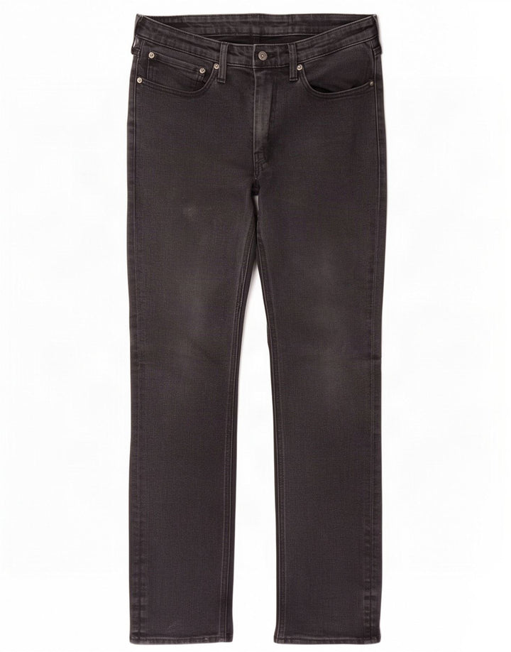 Levi's Herren 511 Slim Jeans W34 L32 Schwarze Baumwolle